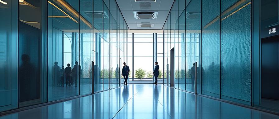 Abstract conceptual image of a safety net protecting a business deal